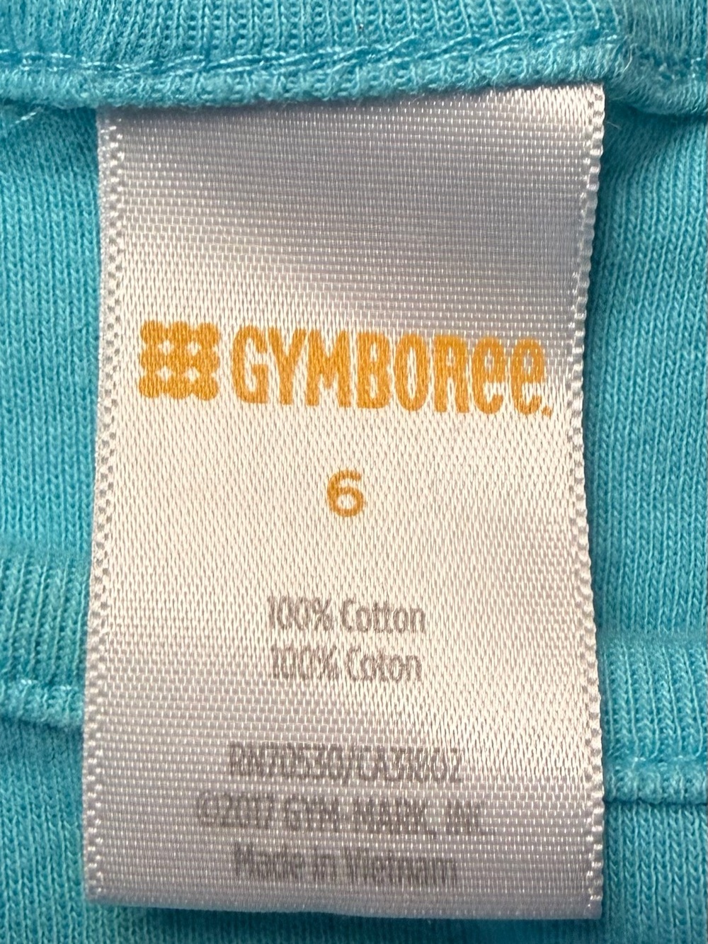 Gymboree Turquoise Knit Tank Top with Logo - Picture 4 of 7
